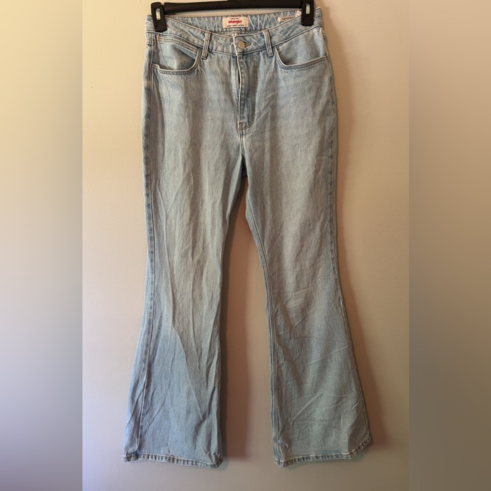 Wrangler Blue Flare Wide Leg Jeans